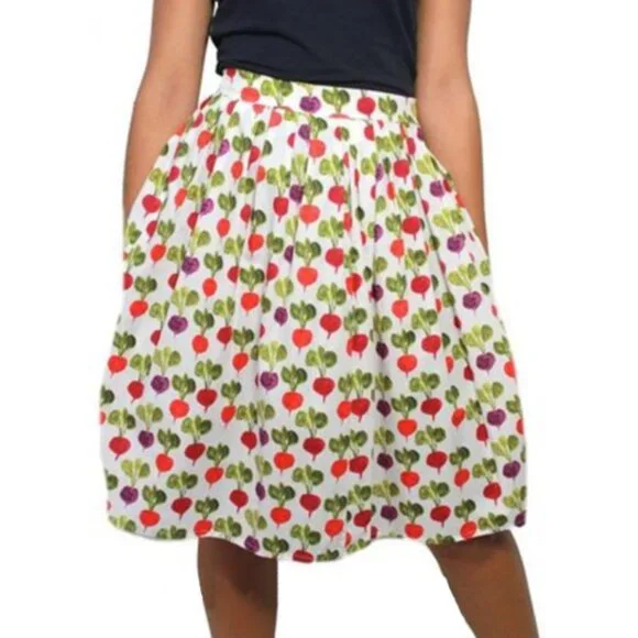 ottod'Ame Heart Shaped Radishes Patterned Skirt ASO Louisa Clark - Picture 2 of 10
